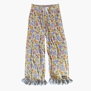 Matilda Jane Wonderment Darling Dreams pajama pants floral pattern and ruffles